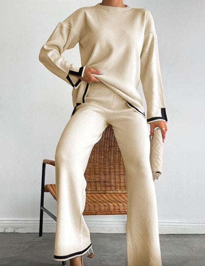 Ensemble de détente élégant en maille élastique