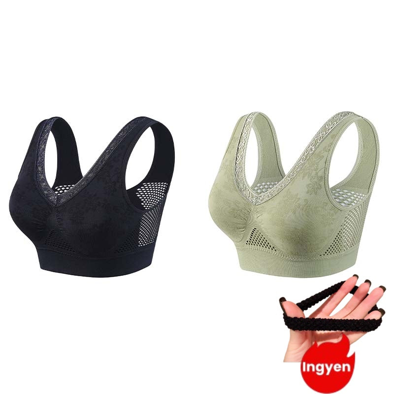 👙 Soutien-gorge confortable, offrant un bon maintien et respirant pour femmes matures | Sans armatures, en coton, grandes tailles – Paiement à la livraison ✨