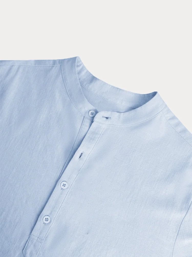 🔥50% de réduction🔥Chemise à manches longues pour hommes, en coton et lin