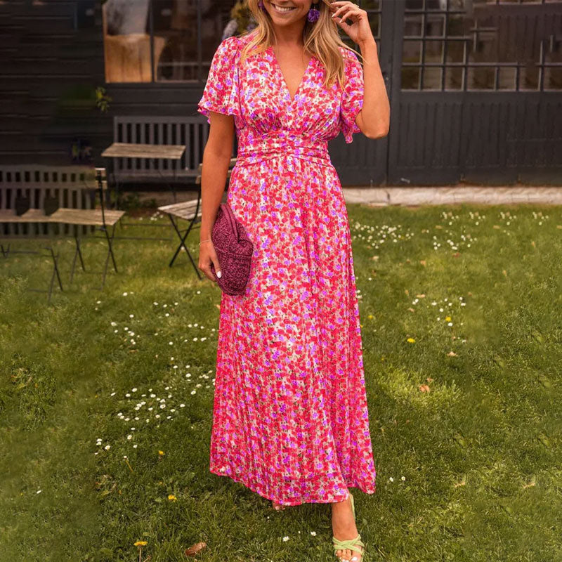 💐 50% de réduction 🌸 Robe florale vintage pour femmes
