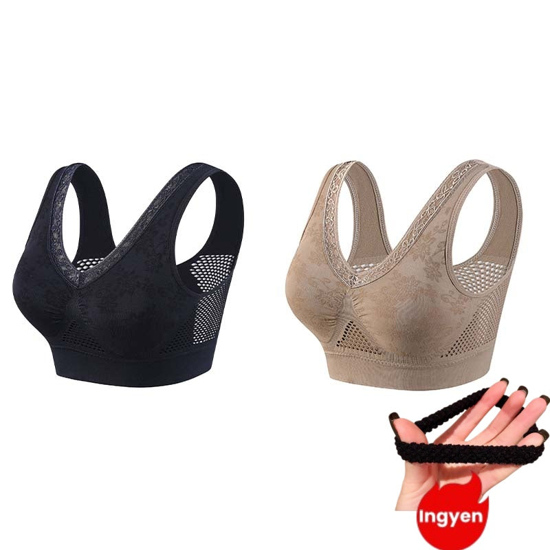 👙 Soutien-gorge confortable, offrant un bon maintien et respirant pour femmes matures | Sans armatures, en coton, grandes tailles – Paiement à la livraison ✨