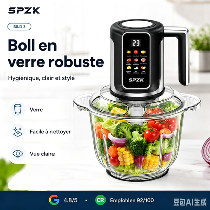 🔪Hachoir de cuisine sans fil alimenté par USB pour la viande, les sauces et plus encore – rapide, hygiénique et facile ! 🍖🥦