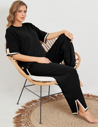 Ensemble de détente élégant en maille élastique