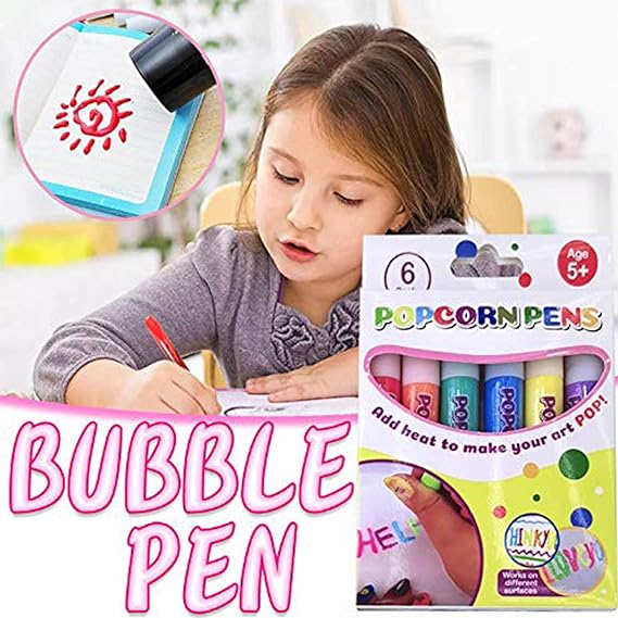 🎄🎁 Stylos à dessin DIY Bubble Popcorn, création ludique, cadeau original pour enfants et loisirs créatifs ✨