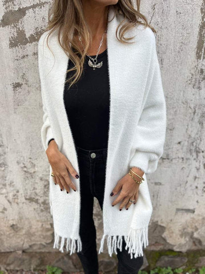 🔥Durée limitée -58%🔥Manteau à manches longues et pompons pour femme【Vente directe d'usine】