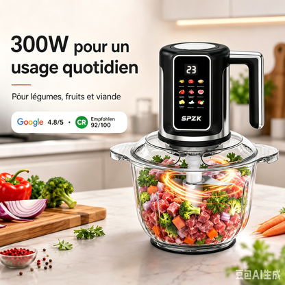 🔪Hachoir de cuisine sans fil alimenté par USB pour la viande, les sauces et plus encore – rapide, hygiénique et facile ! 🍖🥦