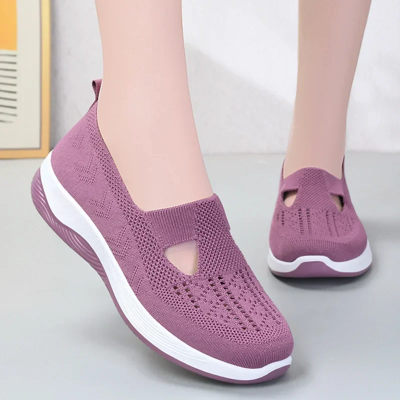 💎 -50% SUR LES BASKETS LÉGÈRES FEMME ! 💎 Semelle Antidérapante, Tricot Respirant & Confort Orthopédique pour la Marche ✨