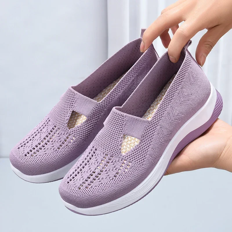 💎 -50% SUR LES BASKETS LÉGÈRES FEMME ! 💎 Semelle Antidérapante, Tricot Respirant & Confort Orthopédique pour la Marche ✨