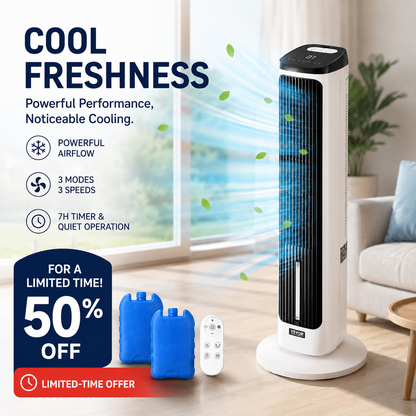 🌀Ventilateur tour USB portable à 3 vitesses – compact, puissant et polyvalent – idéal pour le bureau, la chambre et les déplacements.