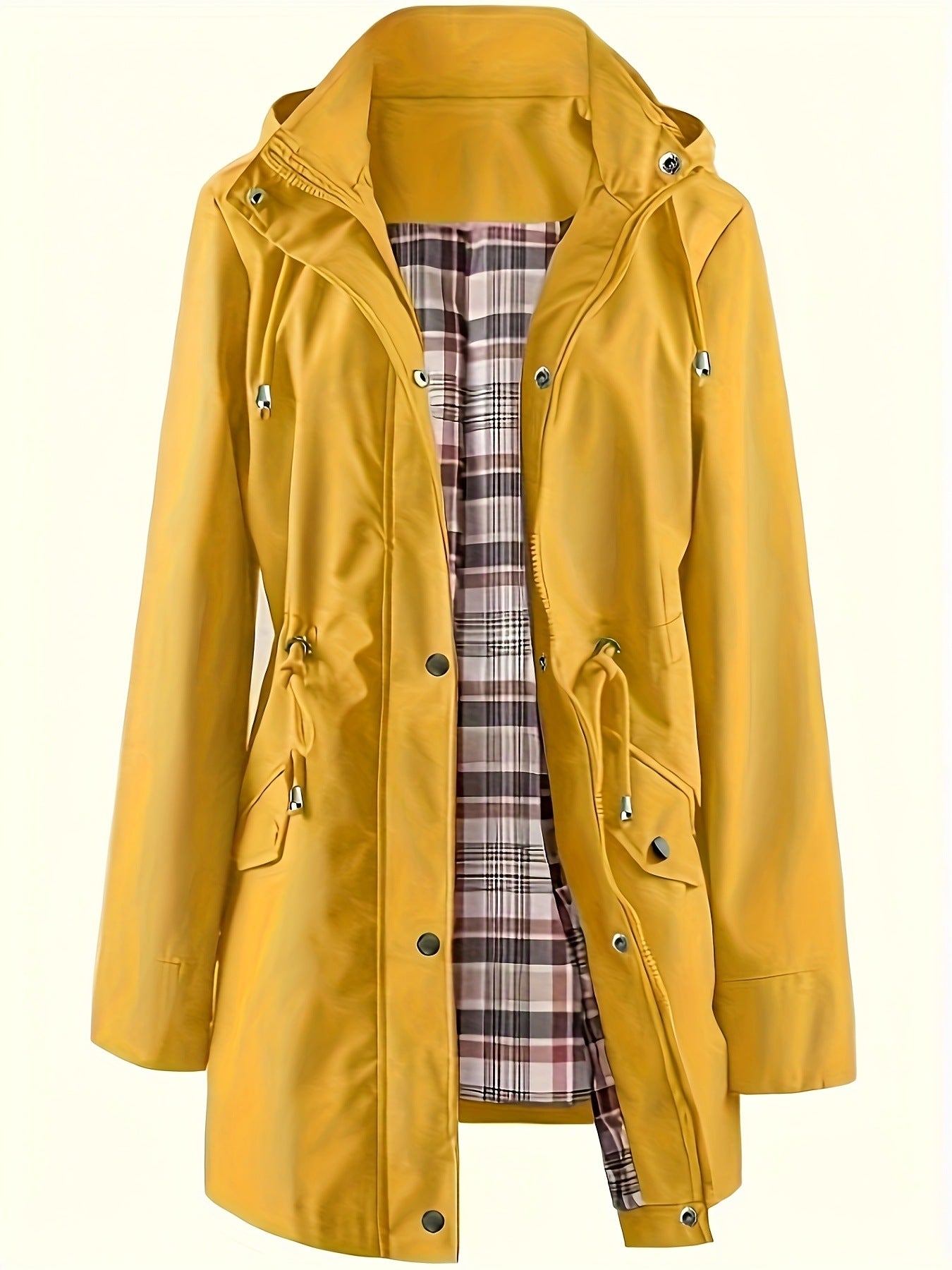 🔥Hot Sale 58% de réduction🔥Vestes décontractées de couleur unie, manteaux coupe-vent imperméables, coupe-vent à capuche