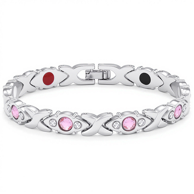 🏆Dernier jour pour l'offre spéciale !🔥Bracelet magnétique pour femme avec incrustation de cristal
