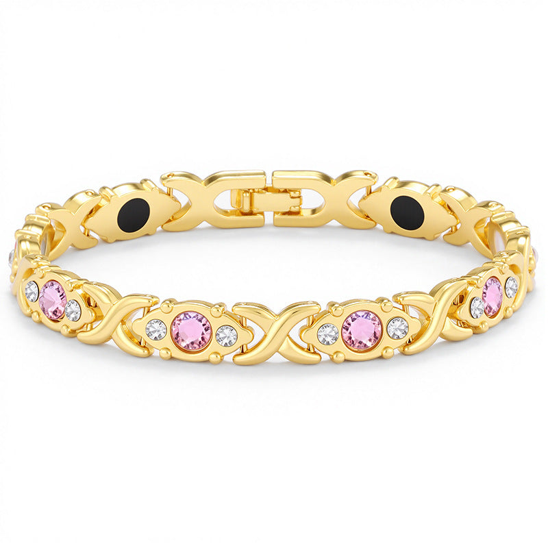 🏆Dernier jour pour l'offre spéciale !🔥Bracelet magnétique pour femme avec incrustation de cristal