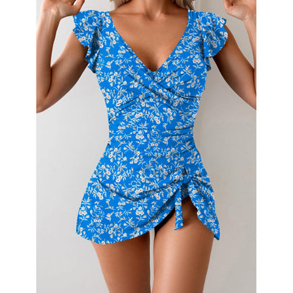 🏖️49 % DE RÉDUCTION🩱Maillot de bain une pièce pour femme avec volants et une coupe gainante.