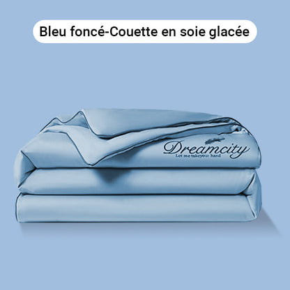 ❄️💕 VENTE DIRECTE USINE -53% ! Parure de Lit 4 Pièces en Velours Haut de Gamme – Douce, Respirante & Rafraîchissante (Tailles 1-2 Places)