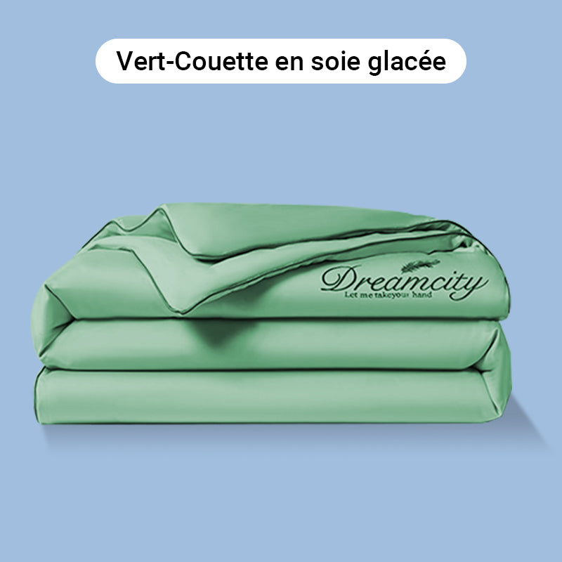 ❄️💕 VENTE DIRECTE USINE -53% ! Parure de Lit 4 Pièces en Velours Haut de Gamme – Douce, Respirante & Rafraîchissante (Tailles 1-2 Places)