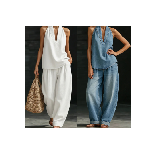 💎🔥 50 % DE RÉDUCTION ✨ Ensemble jean femme 2026 👖 Effet délavé rétro – Haute qualité, décontracté et résolument moderne