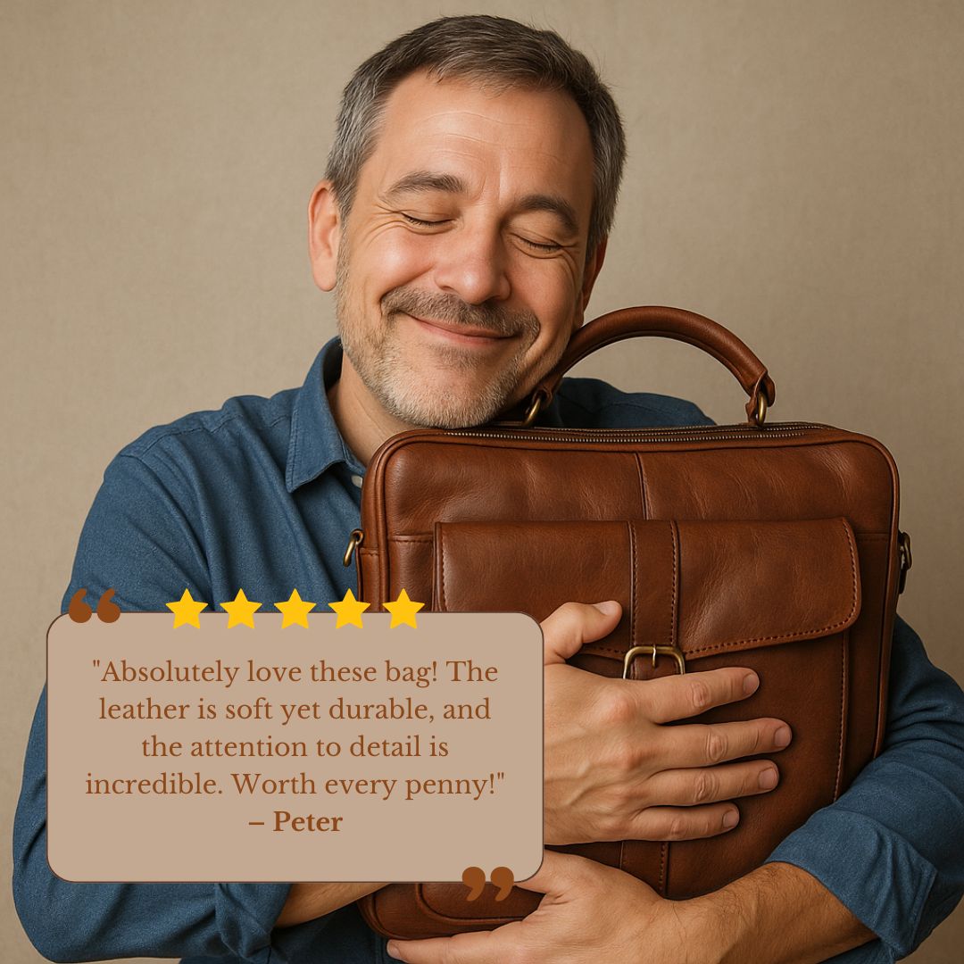 🤠☀️🏕️ PROMO LIMITÉE -50% ! Chapeau Cowboy Anti-UV Respirant – Large Visière, Détails Rivets & Cuir de Vache (Noir/Marron, Taille Unique)