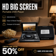 🔄🚙 Lecteur DVD rotatif – Écran 180°, fixation siège auto incluse, compatible tous formats de fichiers, parfait pour caler une playlist de dessins animés pendant les vacances ou les trajets domicile-travail 🎬🏖️