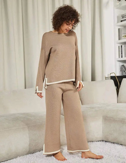 Ensemble de détente élégant en maille élastique