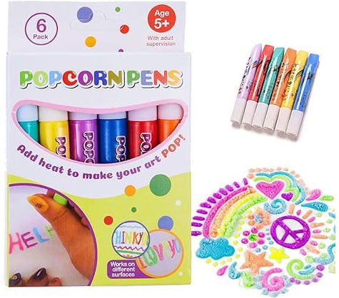 🎄🎁 Stylos à dessin DIY Bubble Popcorn, création ludique, cadeau original pour enfants et loisirs créatifs ✨