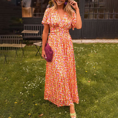 💐 50% de réduction 🌸 Robe florale vintage pour femmes