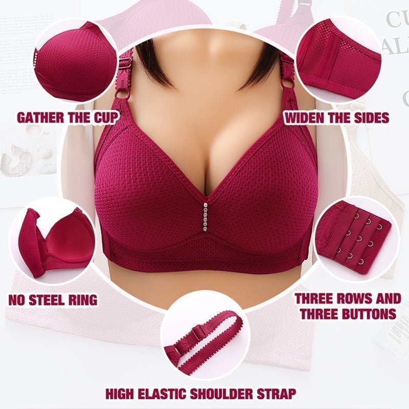 🌸🦋 OFFRE LIMITÉE 50% DE RÉDUCTION! Soutien-Gorge Sans Fil Grande Taille pour Femmes – Doux Comme un Nuage, Sans Piqûre, Sans Compression – Confort Toute la Journée au Travail, à la Maison ou pour Dormir 😴🌙