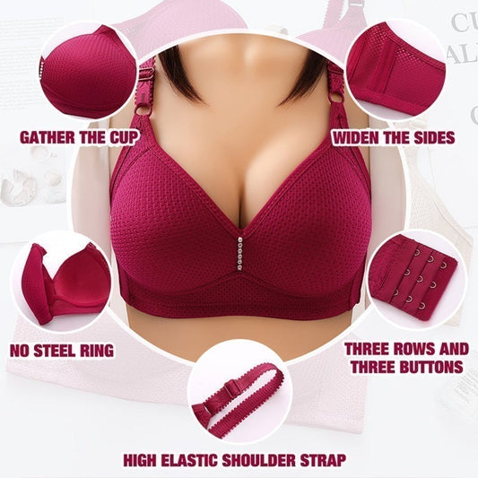 🌸🦋 OFFRE LIMITÉE 50% DE RÉDUCTION! Soutien-Gorge Sans Fil Grande Taille pour Femmes – Doux Comme un Nuage, Sans Piqûre, Sans Compression – Confort Toute la Journée au Travail, à la Maison ou pour Dormir 😴🌙