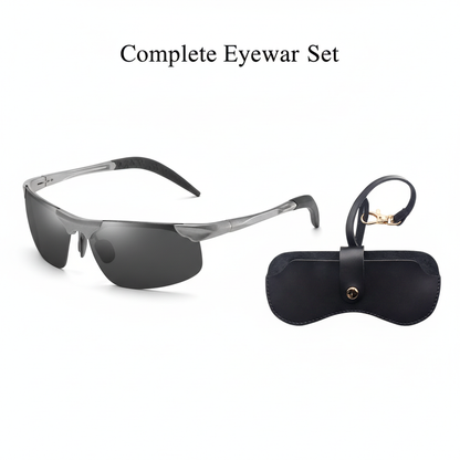 🕶️ 50 % DE RÉDUCTION ! ⏰ Lunettes de soleil photochromiques avec verres HD polarisés et anti-éblouissement – Monture sport sans contour – Idéales pour la conduite, la pêche, le vélo et les activités de plein air – Protection fiable par tous les temps ☀️