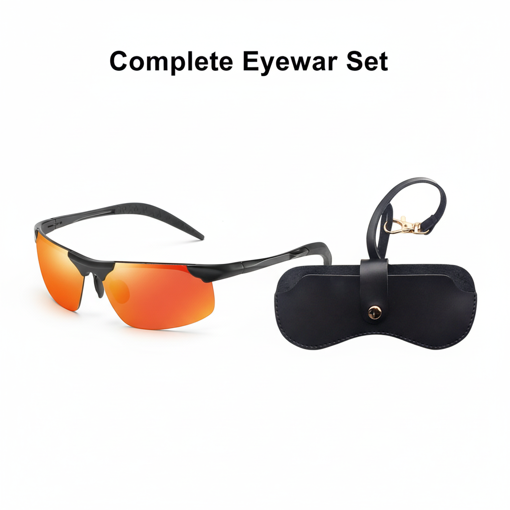 🕶️ 50 % DE RÉDUCTION ! ⏰ Lunettes de soleil photochromiques avec verres HD polarisés et anti-éblouissement – Monture sport sans contour – Idéales pour la conduite, la pêche, le vélo et les activités de plein air – Protection fiable par tous les temps ☀️