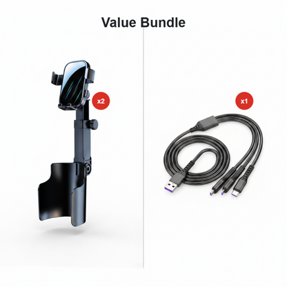 🌀🧲📐 OFFRE LIMITÉE 50% DE RÉDUCTION! Support Universel pour Porte-Gobelet – Angle Réglable à 360°, Compatible avec Tous les Smartphones, Base Magnétique Solide – Idéal pour les Cartes, les Appels ou la Musique en Conduisant 🎵🗺️