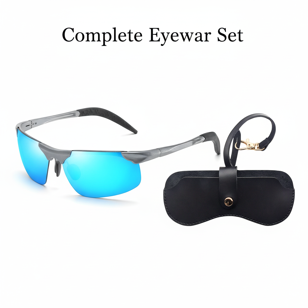 🕶️ 50 % DE RÉDUCTION ! ⏰ Lunettes de soleil photochromiques avec verres HD polarisés et anti-éblouissement – Monture sport sans contour – Idéales pour la conduite, la pêche, le vélo et les activités de plein air – Protection fiable par tous les temps ☀️