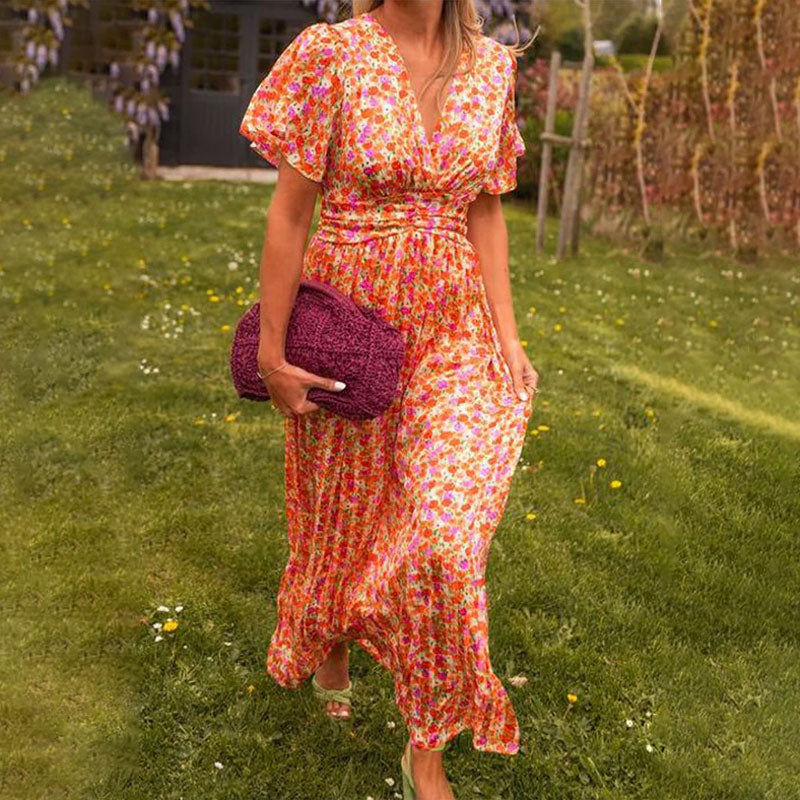 💐 50% de réduction 🌸 Robe florale vintage pour femmes