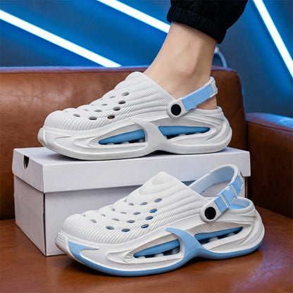 👟50% DE RÉDUCTION🌬️Sandales Homme Polyvalentes 2 en 1 – Semelle Épaisse EVA, Antidérapantes & Ultra-Légères Respirantes🏃‍♂️