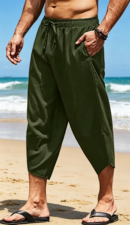 Pantalon Capri harem décontracté pour homme