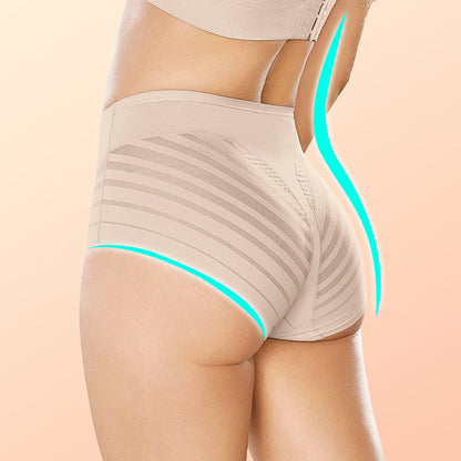 Culottes rayées respirantes et sans coutures | Sous-vêtements invisibles et légers | Culottes pour femmes douces et confortables