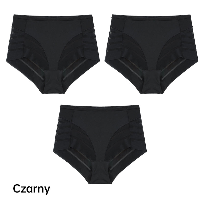 Culottes rayées respirantes et sans coutures | Sous-vêtements invisibles et légers | Culottes pour femmes douces et confortables