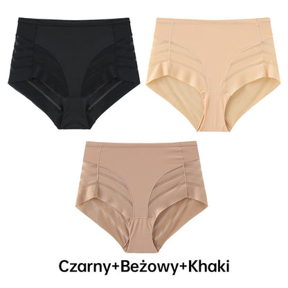 Culottes rayées respirantes et sans coutures | Sous-vêtements invisibles et légers | Culottes pour femmes douces et confortables