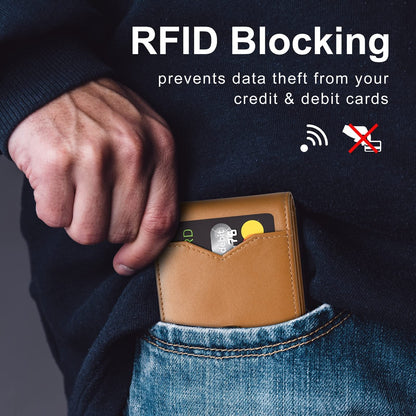 💳🛡️ Portefeuille RFID ultra-mince en microfibre de qualité supérieure – sécurisé, élégant et durable.