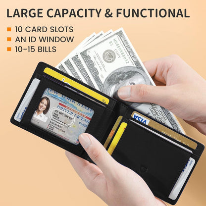 💳🛡️ Portefeuille RFID ultra-mince en microfibre de qualité supérieure – sécurisé, élégant et durable.