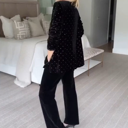 💖50% de réduction💖Blazer de luxe à décor de strass pour femmes