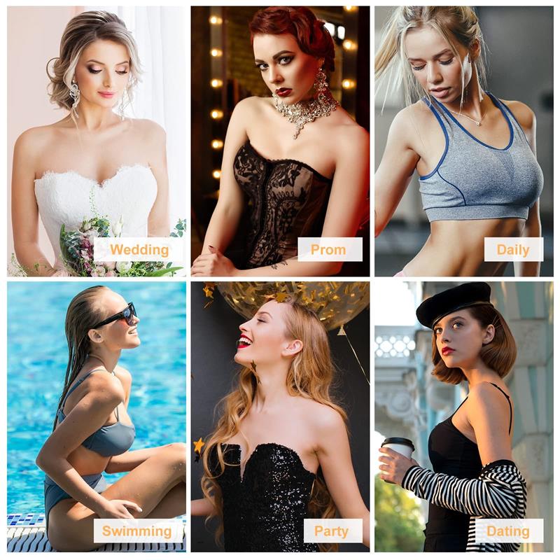 Soutien-Gorge Adhésifs à Fronces Invisibles
