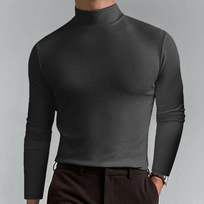 👕 60% de réduction! 🏃‍♂️ T-shirt Homme à Col Montant – Coupe Adjustable, Tissu Respirant & Polyvalent Sport/Quotidien ✨