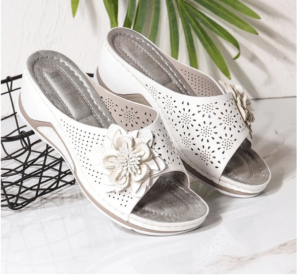 ✨Vente chaude✨Sandales orthopédiques en cuir souple avec soutien de la voûte plantaire