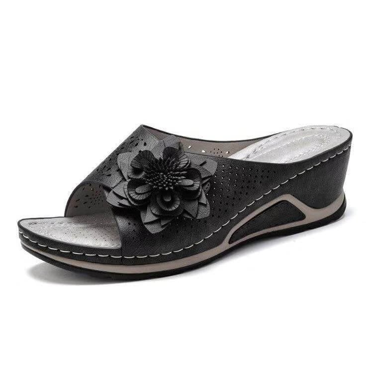 ✨Vente chaude✨Sandales orthopédiques en cuir souple avec soutien de la voûte plantaire