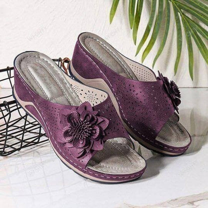 ✨Vente chaude✨Sandales orthopédiques en cuir souple avec soutien de la voûte plantaire