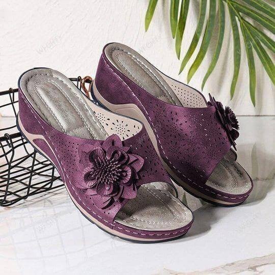 ✨Vente chaude✨Sandales orthopédiques en cuir souple avec soutien de la voûte plantaire