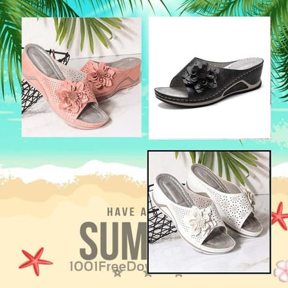 ✨Vente chaude✨Sandales orthopédiques en cuir souple avec soutien de la voûte plantaire