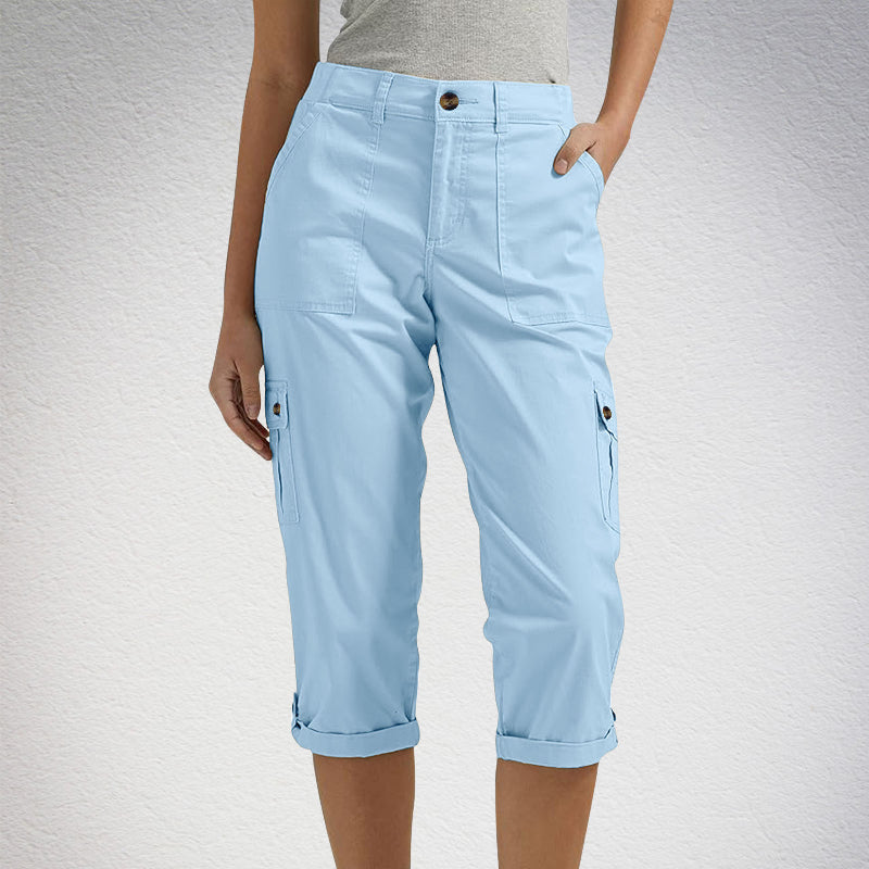 🔥Short décontracté multi-poches à haute élasticité pour femme
