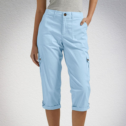 🔥Short décontracté multi-poches à haute élasticité pour femme