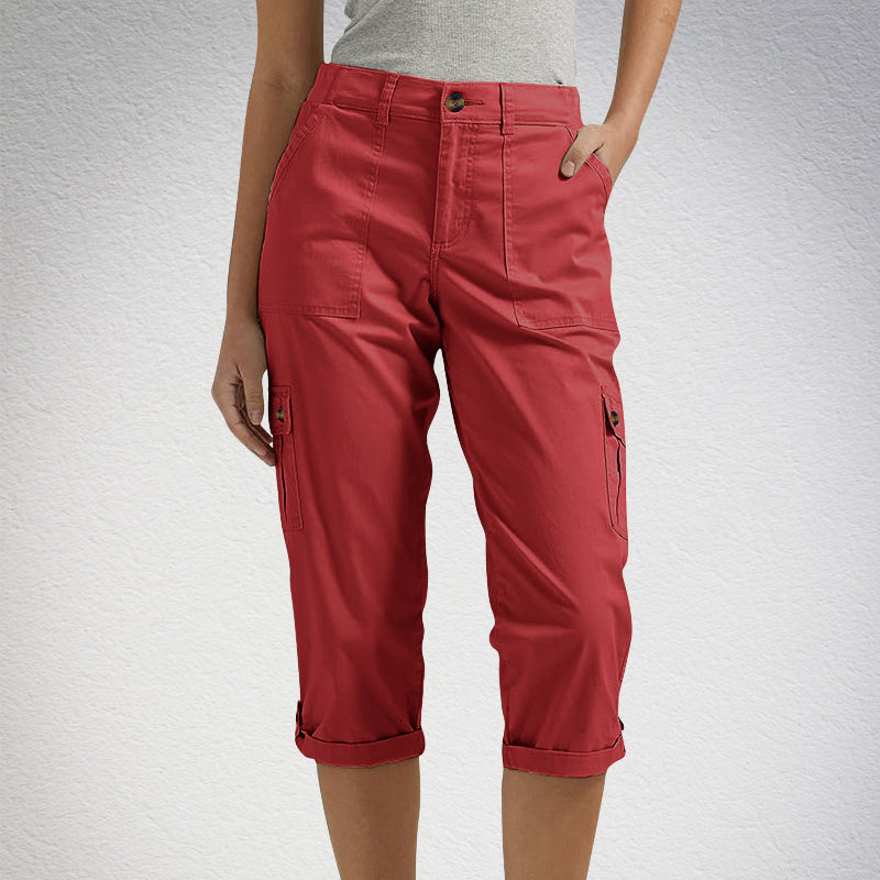 🔥Short décontracté multi-poches à haute élasticité pour femme